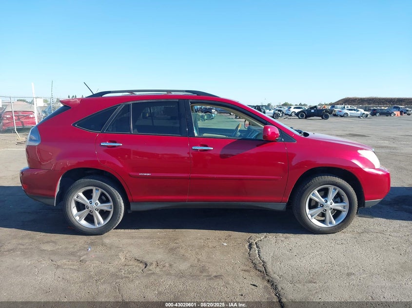 2008 Lexus Rx 400H VIN: JTJGW31U082009276 Lot: 43020601