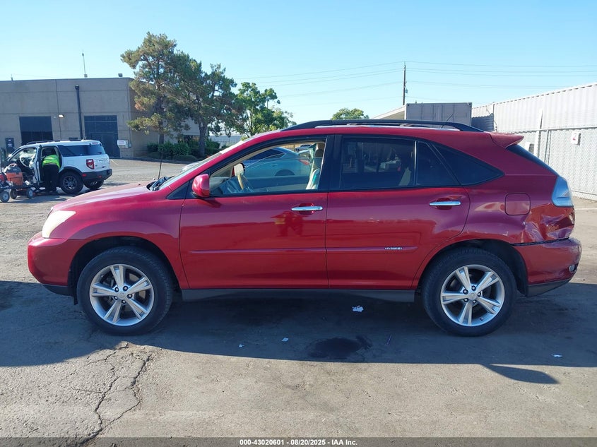 2008 Lexus Rx 400H VIN: JTJGW31U082009276 Lot: 43020601