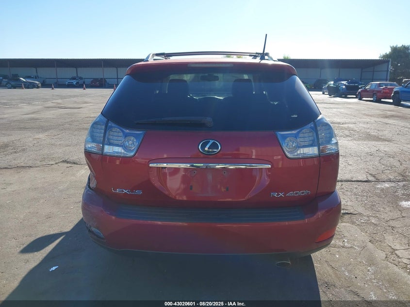 2008 Lexus Rx 400H VIN: JTJGW31U082009276 Lot: 43020601