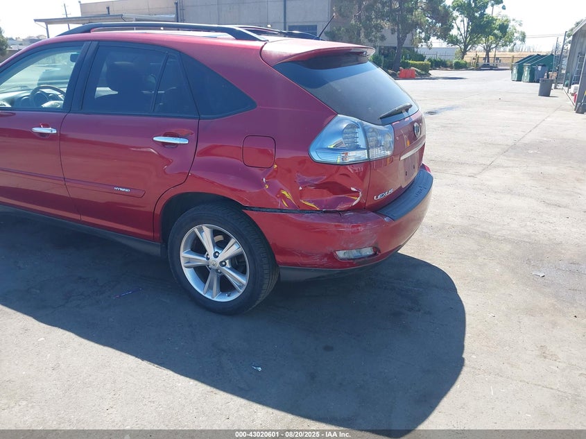 2008 Lexus Rx 400H VIN: JTJGW31U082009276 Lot: 43020601