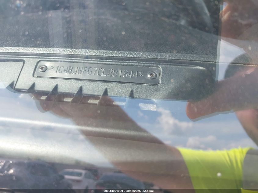 2012 Jeep Wrangler Unlimited Rubicon VIN: 1C4BJWFG7CL281844 Lot: 43021009