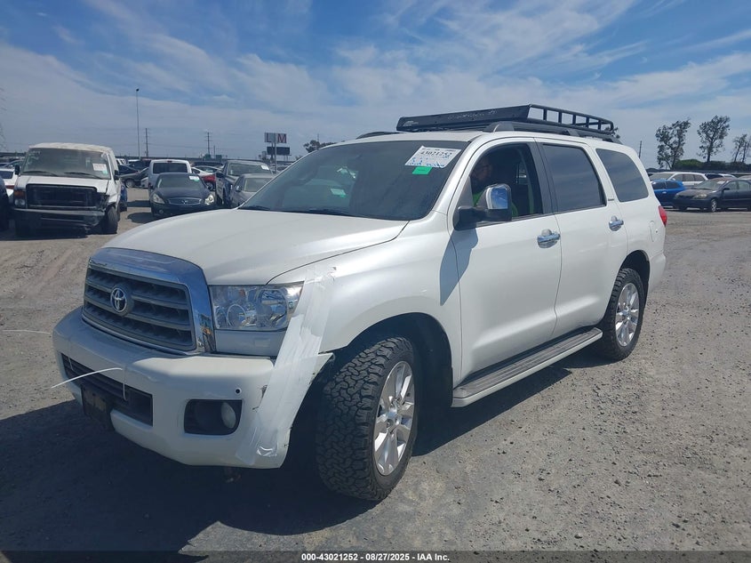 Vin: 5tddy5g15bs049703, lot: 43515381, toyota sequoia platinum 5.7l v8 20112