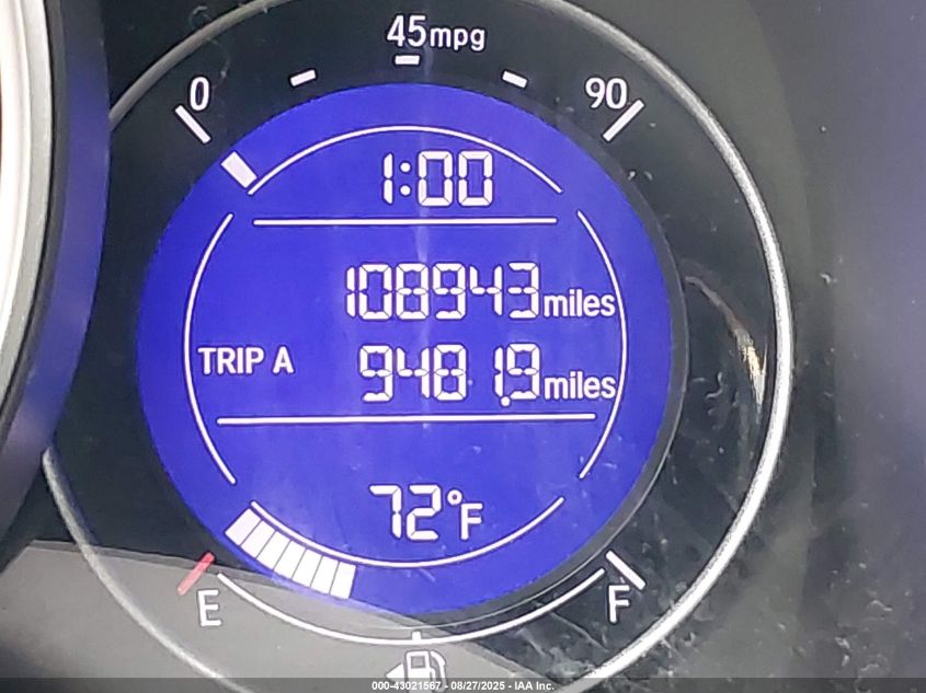 2016 Honda Fit Lx VIN: JHMGK5H53GX001746 Lot: 43021567