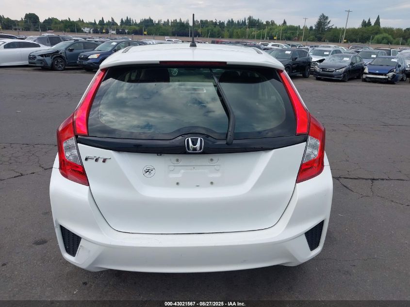 2016 Honda Fit Lx VIN: JHMGK5H53GX001746 Lot: 43021567