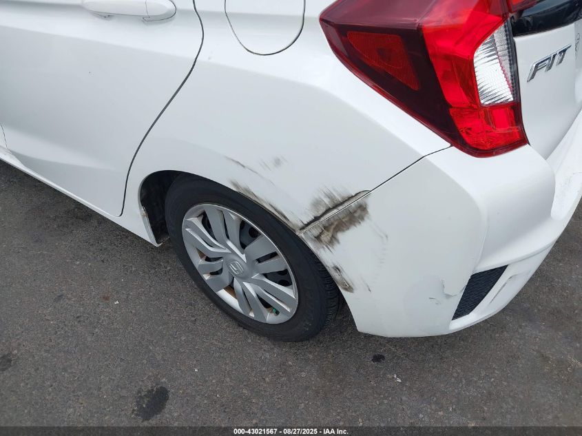 2016 Honda Fit Lx VIN: JHMGK5H53GX001746 Lot: 43021567