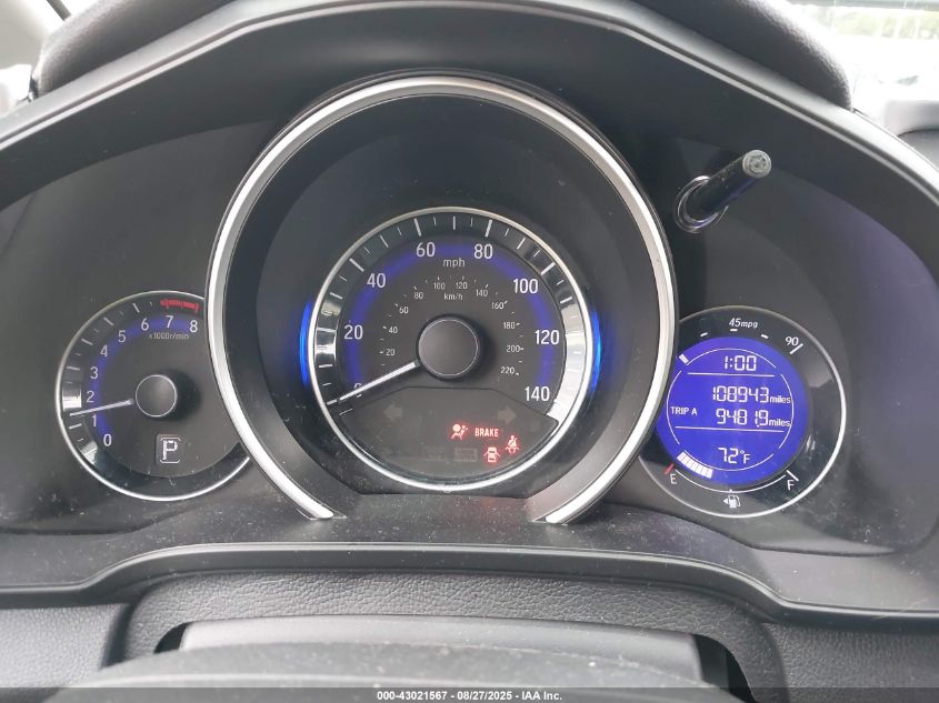 2016 Honda Fit Lx VIN: JHMGK5H53GX001746 Lot: 43021567