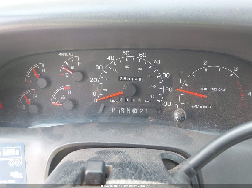 2001 Ford F-250 Lariat/Xl/Xlt VIN: 1FTNX21F51EC38043 Lot: 43021837