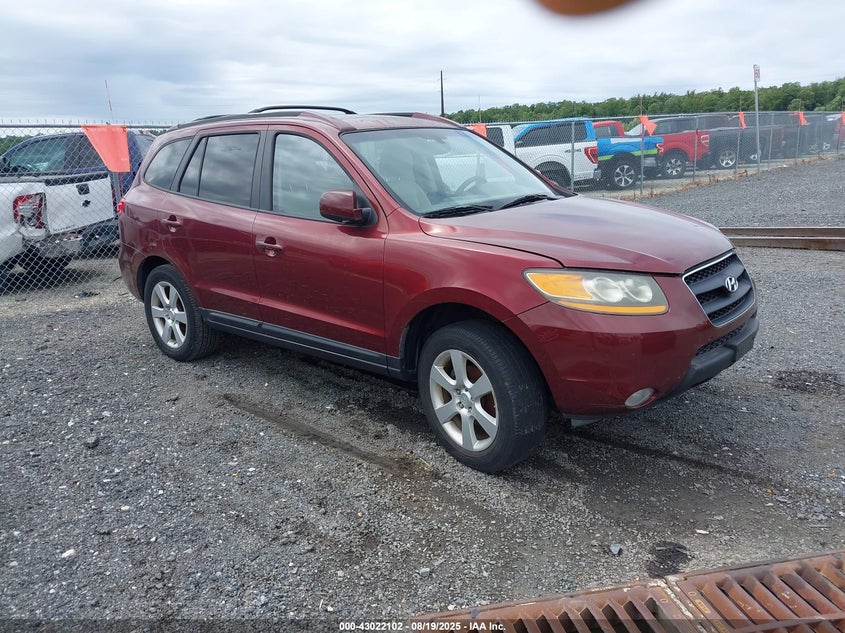 5NMSH13E39H244222 2009 Hyundai Santa Fe Se auction photo 1