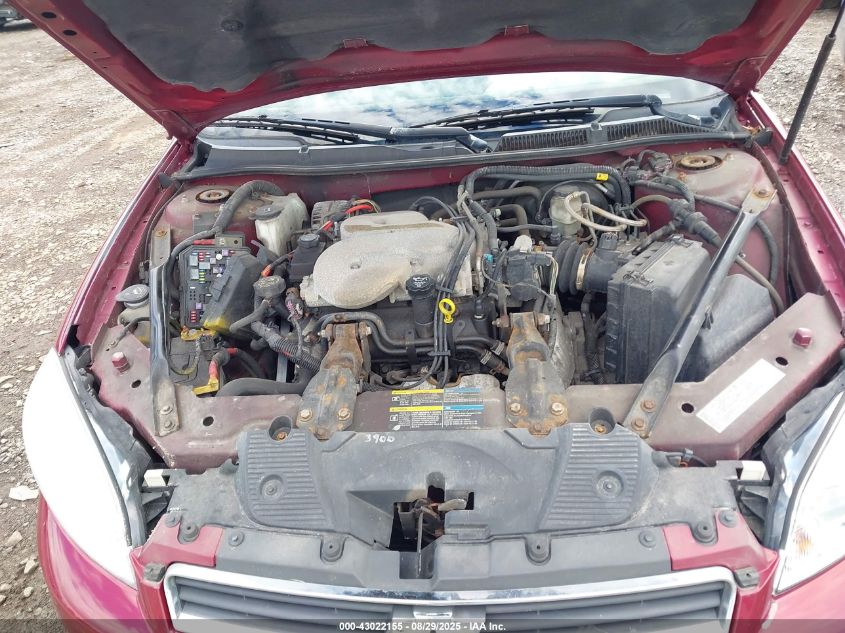 2006 Chevrolet Impala Lt VIN: 2G1WC581869125461 Lot: 43022155