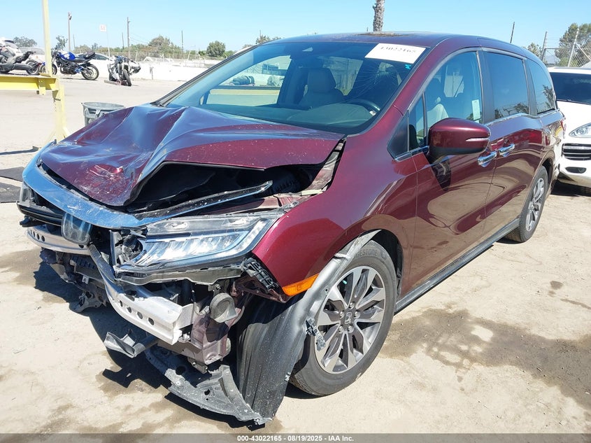 Vin: 5fnrl6h77mb023883, lot: 43516293, honda odyssey ex-l 20212
