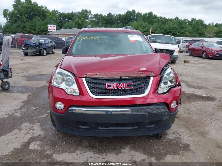 2012 GMC Acadia Sl VIN: 1GKKRNEDXCJ195860 Lot: 43022519