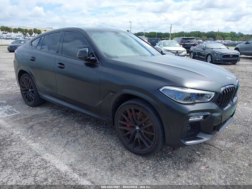 Vin: 5uxcy8c02m9e90282, lot: 43516826, bmw x6 m50i 20211