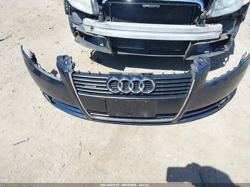 2007 Audi A4 2.0T VIN: WAUDF78E67A128379 Lot: 43022752