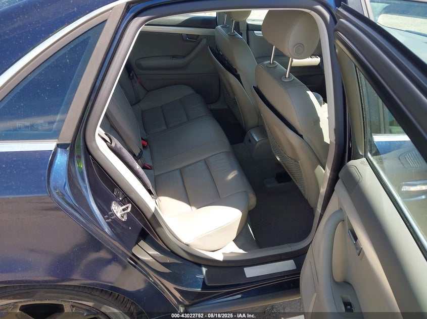 2007 Audi A4 2.0T VIN: WAUDF78E67A128379 Lot: 43022752