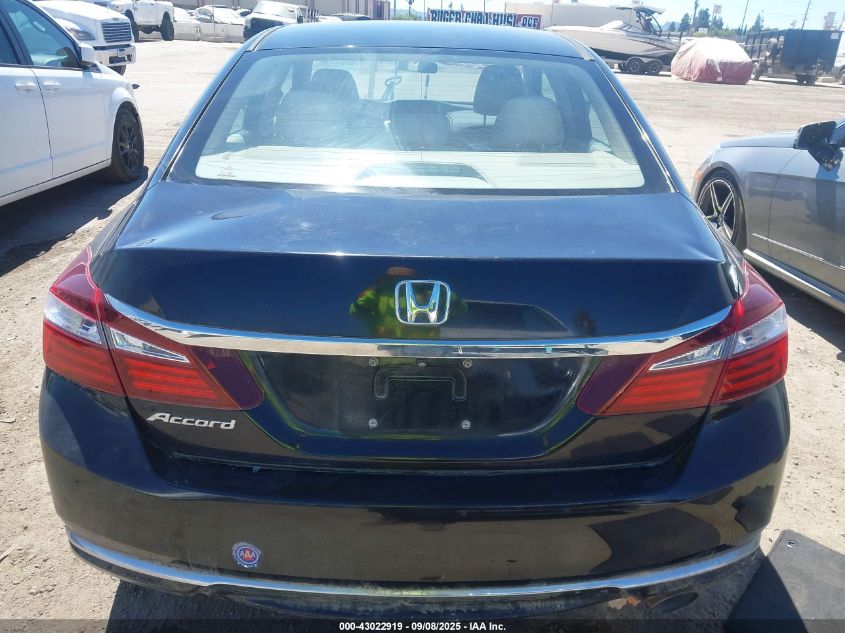 2016 Honda Accord Lx VIN: 1HGCR2F37GA044664 Lot: 43022919