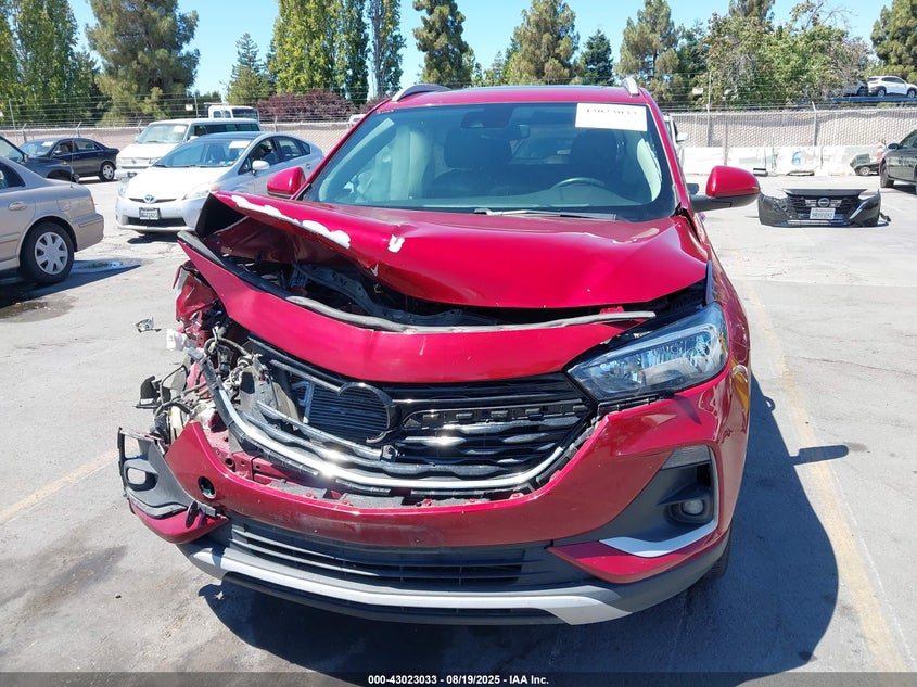 2020 Buick Encore gx 1.3 Fwd Select Red Lot 111043023033 Vin KL4MMDSL5LB124689
