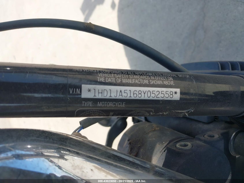 2008 HARLEY-DAVIDSON FXSTB 1HD1JA5168Y052558