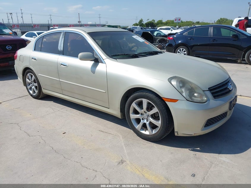 2005 Infiniti G35 beige sedan gasoline JNKCV51E75M223138 photo #1