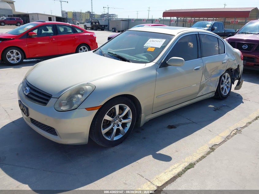 2005 Infiniti G35 beige sedan gasoline JNKCV51E75M223138 photo #3