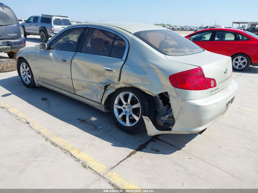 2005 Infiniti G35 beige sedan gasoline JNKCV51E75M223138 photo #4