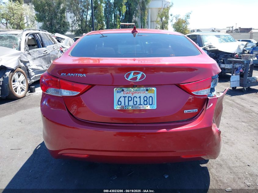 2012 Hyundai Elantra Limited (Ulsan Plant) VIN: KMHDH4AE9CU251510 Lot: 43023286