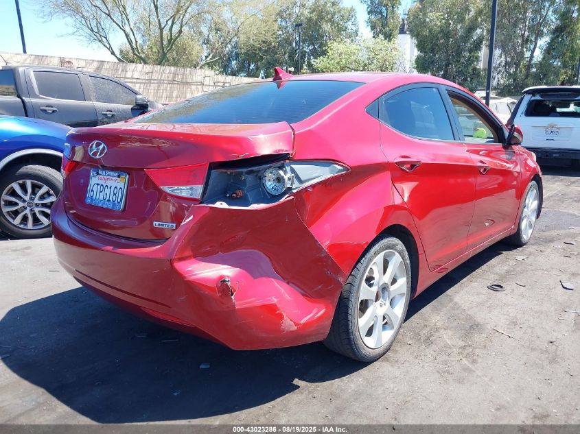 2012 Hyundai Elantra Limited (Ulsan Plant) VIN: KMHDH4AE9CU251510 Lot: 43023286