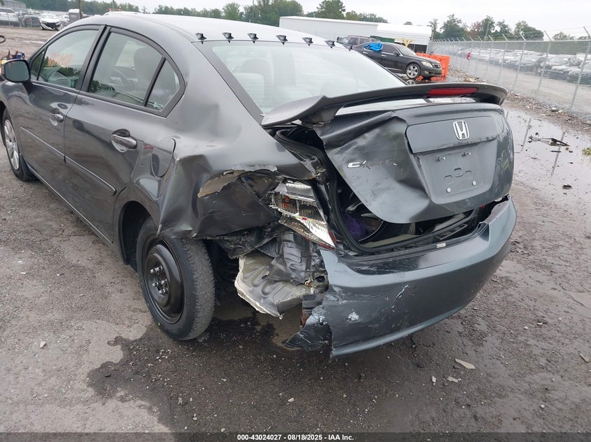 2012 Honda Civic Lx VIN: 19XFB2F59CE302949 Lot: 43024027