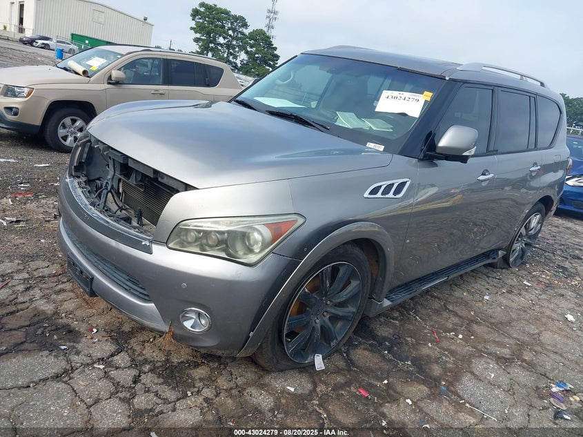2011 Infiniti Qx56 grey other gasoline JN8AZ2NF8B9500154 photo #3