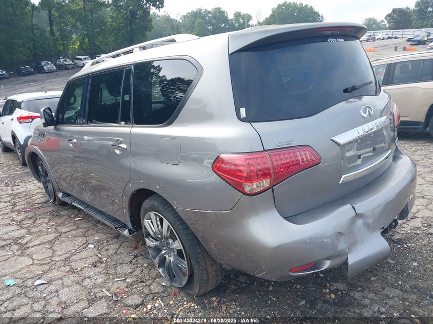 2011 Infiniti Qx56 grey other gasoline JN8AZ2NF8B9500154 photo #4