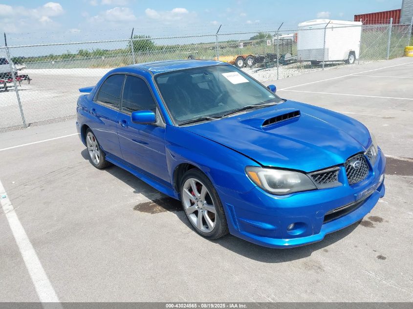 2007 Subaru Impreza Wrx Limited blue sedan gasoline JF1GD74617H500289 photo #1