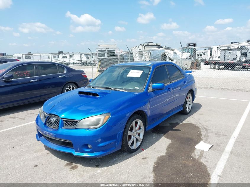 2007 Subaru Impreza Wrx Limited blue sedan gasoline JF1GD74617H500289 photo #3