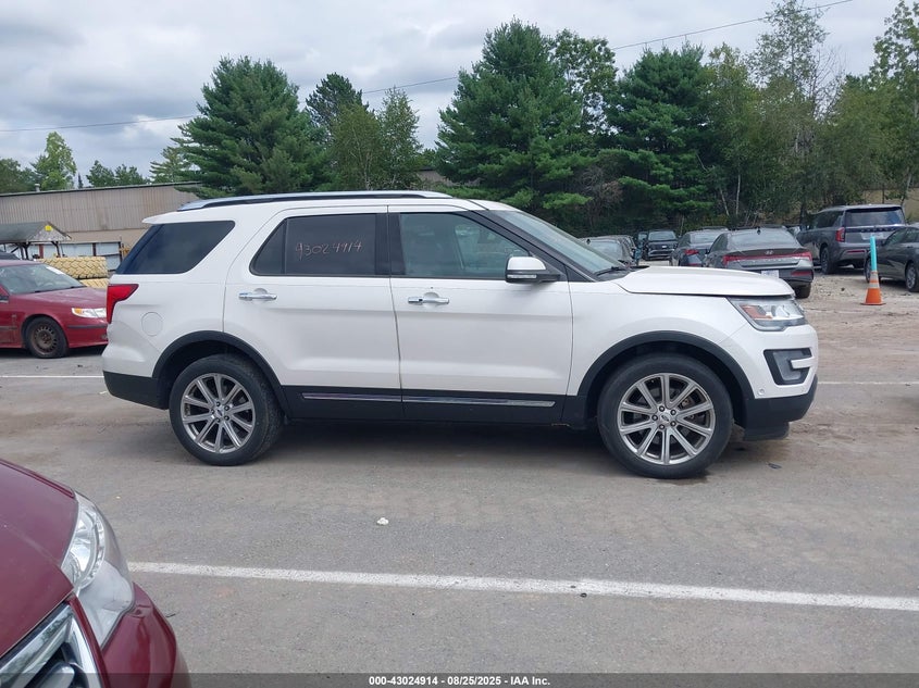 2017 Ford Explorer 2.3 Limited White Lot 111043024914 Vin 1FM5K8FH3HGE07031