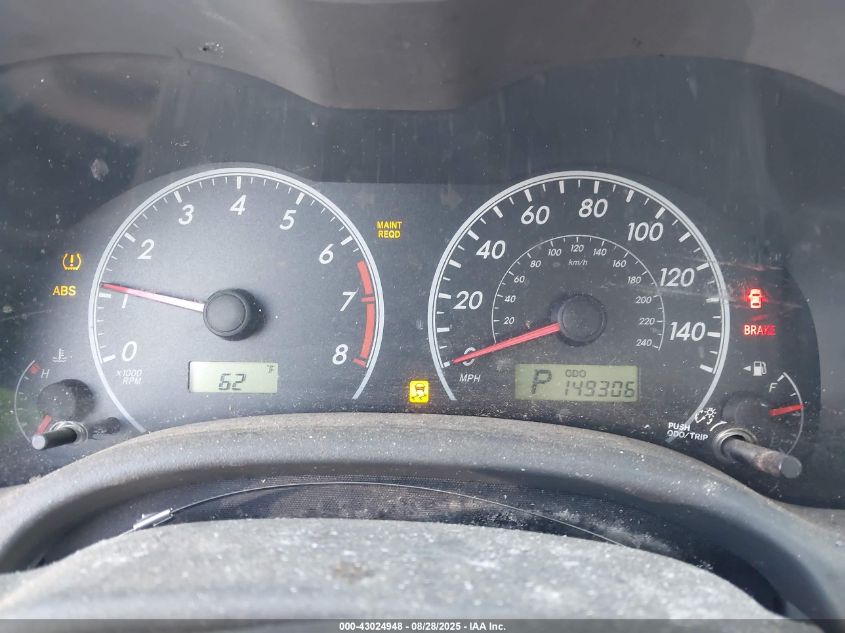 2010 Toyota Corolla Le VIN: 1NXBU4EE5AZ384288 Lot: 43024948