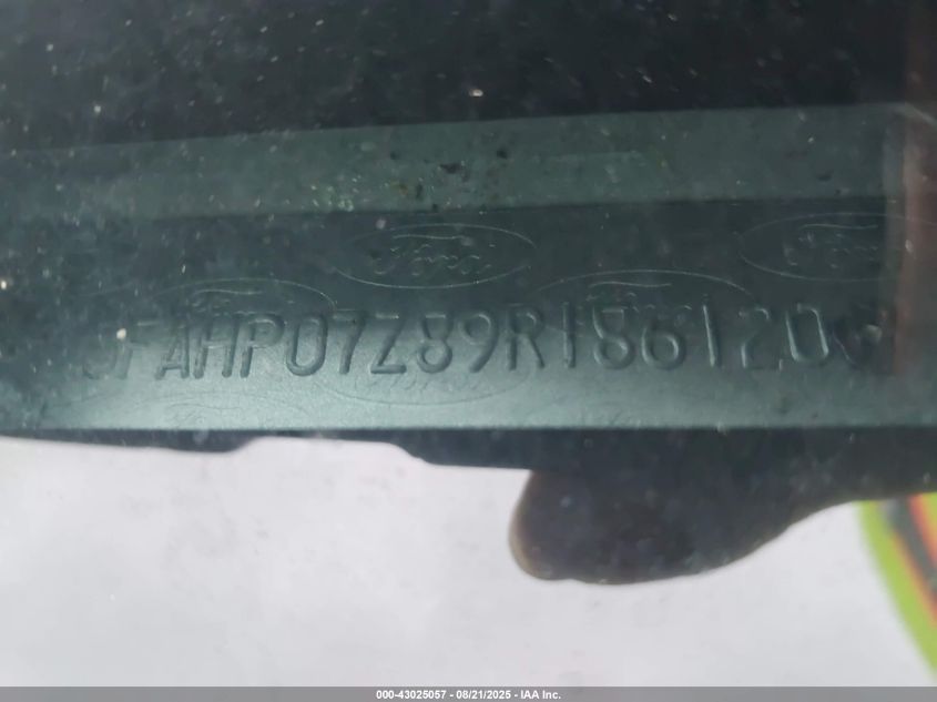 2009 Ford Fusion Se VIN: 3FAHP07Z89R186120 Lot: 43025057