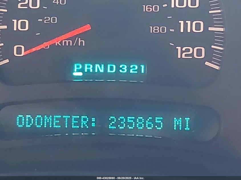 2003 Chevrolet Tahoe VIN: 1GENK13ZX3J203211 Lot: 43025080