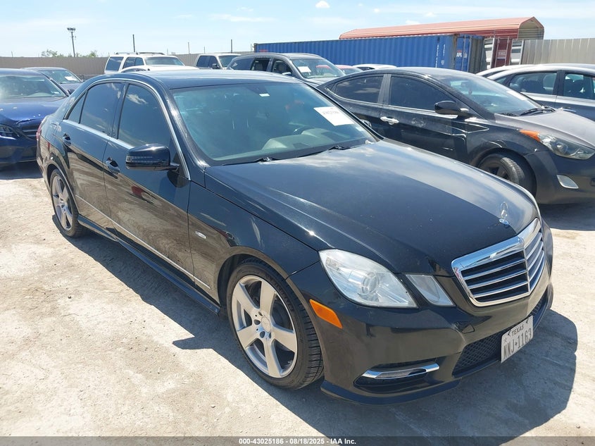 2012 Mercedes-Benz E 350 black sedan gasoline WDDHF5KB9CA655419 photo #1