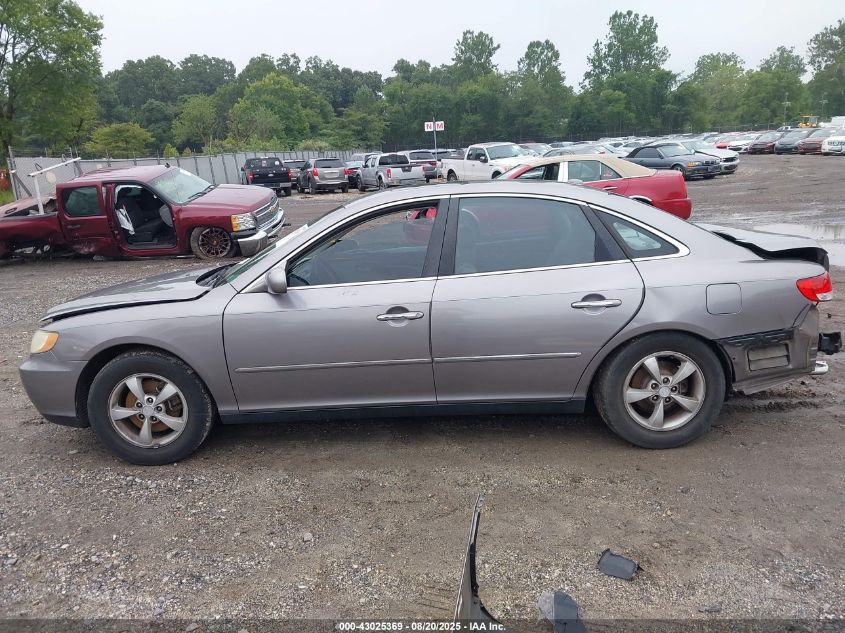 2007 Hyundai Azera Gls VIN: KMHFC46D87A222739 Lot: 43025369