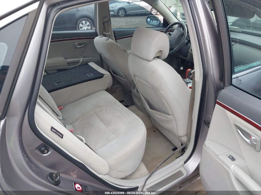 2007 Hyundai Azera Gls VIN: KMHFC46D87A222739 Lot: 43025369