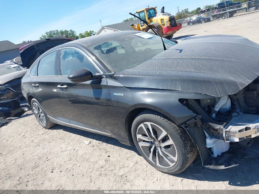 2020 Honda Accord Hybrid Touring VIN: 1HGCV3F9XLA017801 Lot: 43025500