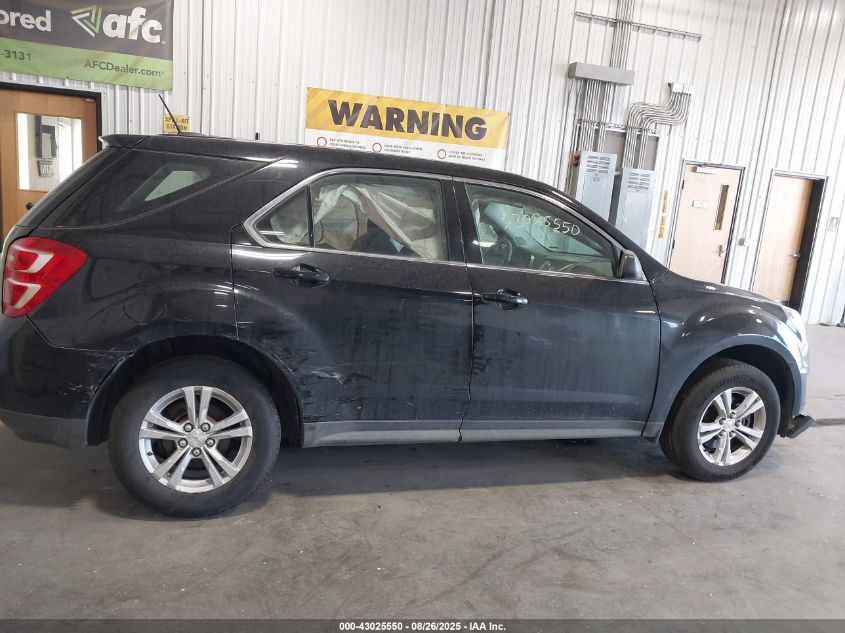 2016 Chevrolet Equinox Ls VIN: 2GNFLEEK5G6289703 Lot: 43025550