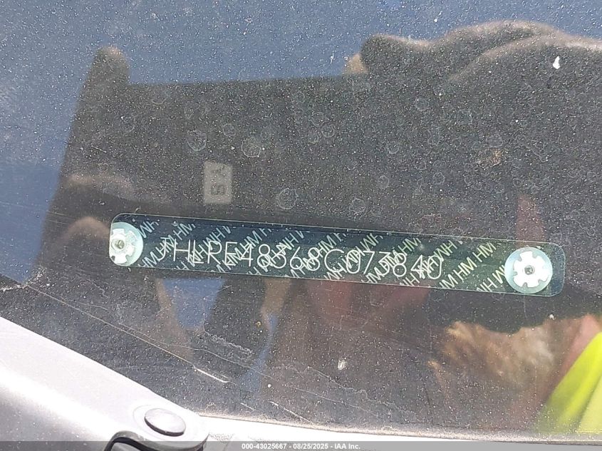 2008 Honda Cr-V Lx VIN: JHLRE48368C073840 Lot: 43025667