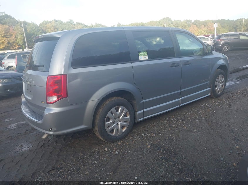 Vin: 2c7wdgbg0kr707841, lot: 43520232, dodge grand caravan se 20194