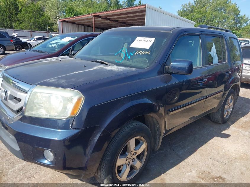 2009 Honda Pilot Ex-L VIN: 5FNYF38619B026374 Lot: 43026234