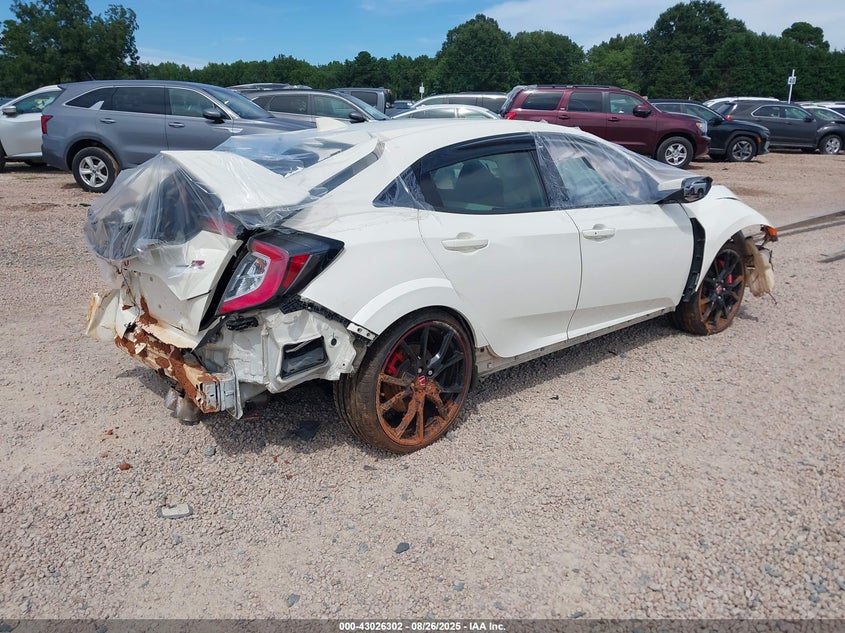 Vin: shhfk8g75mu201078, lot: 43520437, honda civic type r touring 20214
