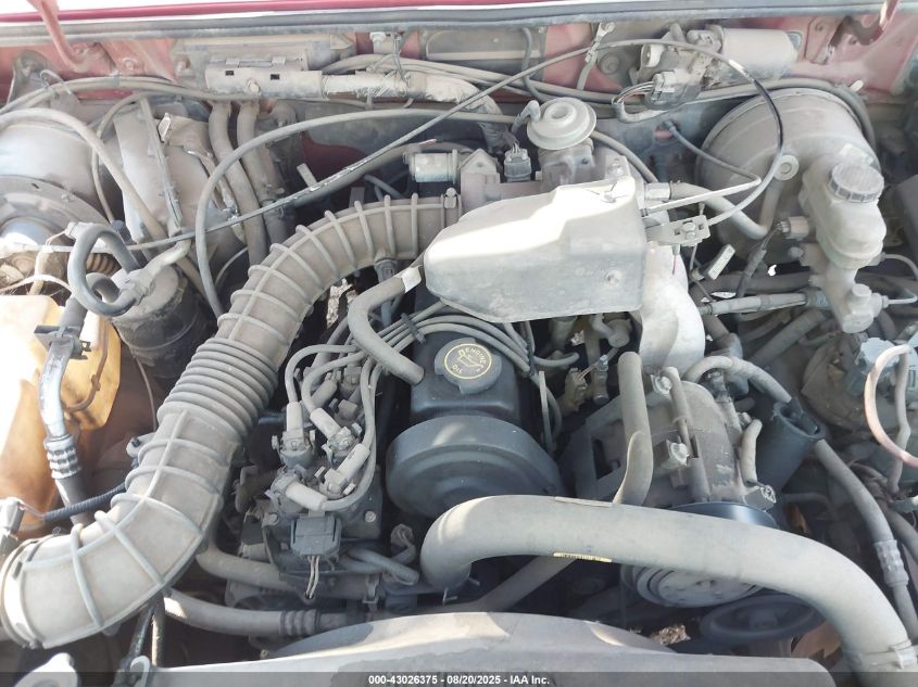 1998 Mazda B2500 Se/Sx VIN: 4F4YR12C1WTM16921 Lot: 43026375