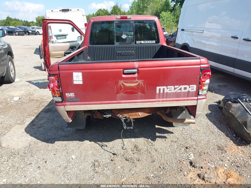 1998 Mazda B2500 Se/Sx VIN: 4F4YR12C1WTM16921 Lot: 43026375