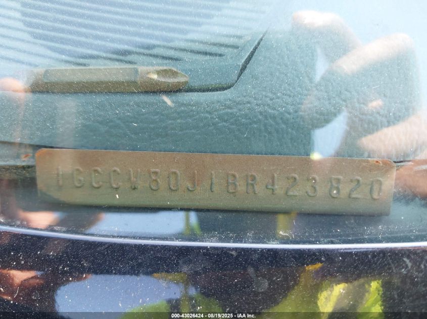 1981 Chevrolet El Camino VIN: 1GCCW80J1BR423820 Lot: 43026424