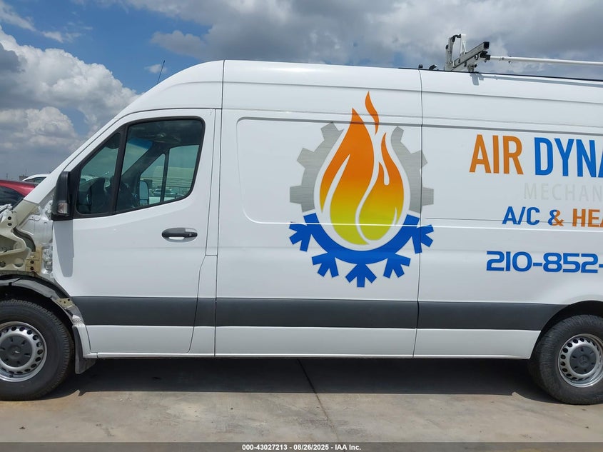 2022 Mercedes-Benz Sprinter 2500 High Roof I4 Diesel VIN: W1Y4DCHY1NT082839 Lot: 43027213