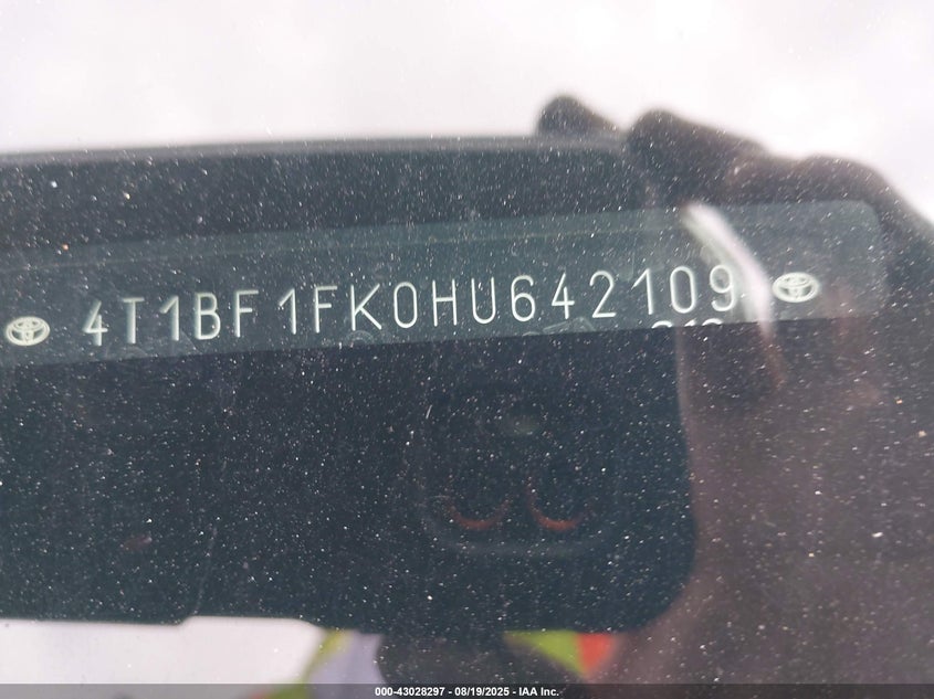 2017 TOYOTA CAMRY LE - 4T1BF1FK0HU642109