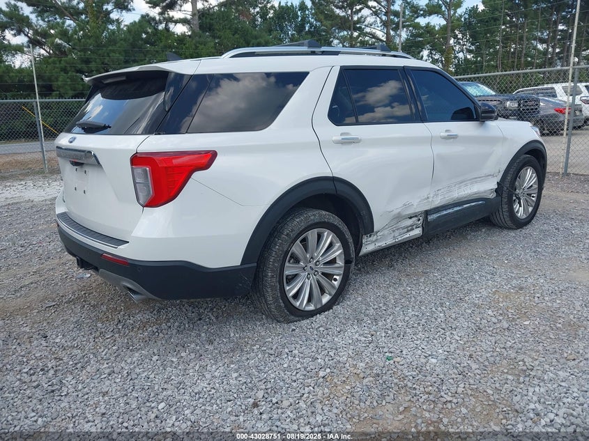 2022 Ford Explorer 2.3 Limited White Lot 111043028751 Vin 1FMSK7FH6NGB18315